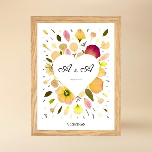 Initiales dans un coeur